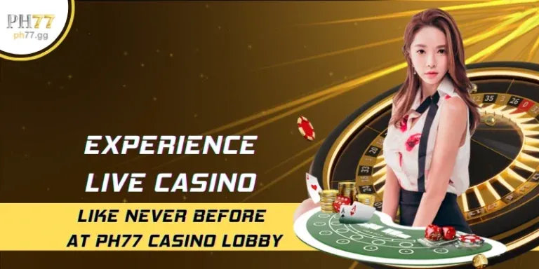 Sảnh casino trực tuyến với người chia bài thật
